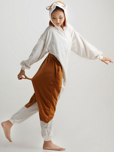 Kigurumi pyjama Hamster Onesie pour vêtements de nuit flanelle Adult Cartoon animaux Costume