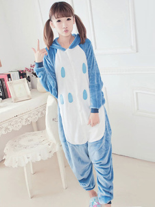 Kigurumi Animal pyjama bleu nuit chouette Costume flanelle adultes Onesie Sleepwear