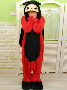 Kigurumi pyjama coccinelle Onesie flanelle deux ton Animal grenouillères Costume adulte