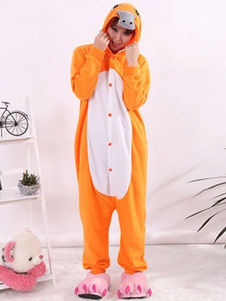 Kigurumi pyjamas Pokemon cache-couche pour adulte flanelle Orange Animal Anime Cosplay Costume