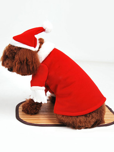 Santa Dog Costume Noël manteau Costume vêtements pour animaux de compagnie