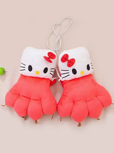 Kigurumi pyjamas Hello Kitty patte gants Onesie pastèque animaux Winter Gloves Costume pour les adul