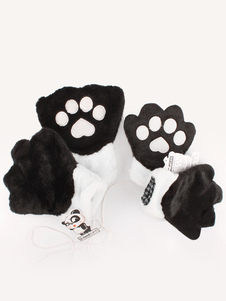 Patte d’ours de pyjama Kigurumi Gants hiver Onesie Animal gants Costume pour les adultes