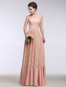 Robe de mariée en dentelle plissé étage longueur