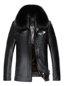 Manteau charmant masculin en PU