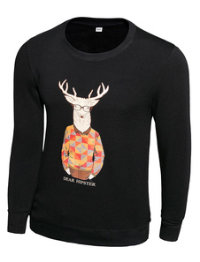 Sweat populaire en coton noir