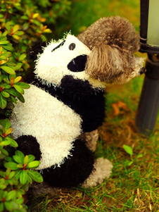 Panda pour animaux de compagnie Jumpsuit Costume deux ton flanelle chiens