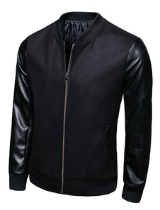 Blouson soutenu en coton noir