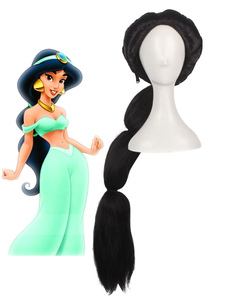 Disney Aladdin princesse Jasmine Cosplay perruque mille et une nuits Cartoon perruque Cosplay
