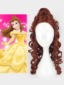 Beauté de Disney et la bête Belle Cosplay perruque Cartoon Cosplay perruque