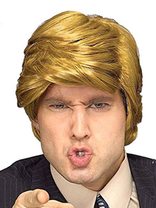 Perruques de Trump perruque Costume Halloween U.S. président Donald Trump Blond
