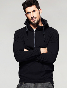 Sweat confortable en coton noir