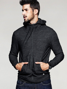 Sweat classique synthétique gris foncé