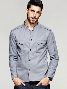 Veste belle synthétique gris clair