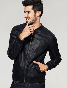 Blouson soutenu synthétique noir