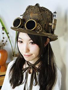 Steampunk Halloween lunettes Retro lunettes accessoires de Costume Bronze