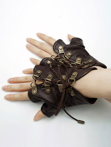 Steampunk Halloween gants accessoires Steampunk brun pour hommes