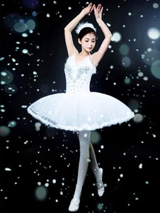 Magnifique costume de danse ballet en polyester mini-robe