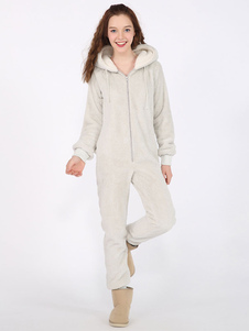 Combinaison gris animaux vêtements de nuit pyjama Kigurumi pyjama ours Onesie féminines