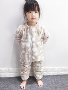 Kigurumi pyjamas alimentaire Onesie lumière flanelle marron manches longues hiver vêtements de nuit 