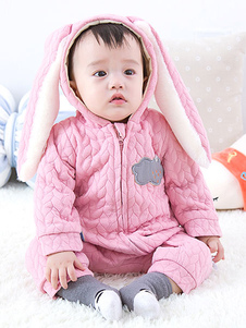 Kigurumi pyjamas Bunny Onesie rose combinaison animale vêtements de nuit pour enfants