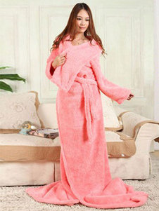 Onesie Snuggie pyjama rose Snuggie couchage couverture à manches longues pour adulte