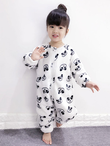 Kigurumi pyjama Panda Onesie flanelle Jumpsuit animaux vêtements de nuit pour enfants