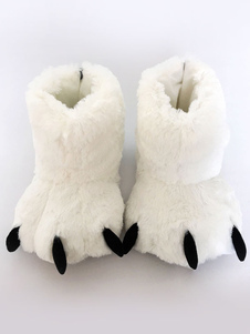 Kigurumi pyjamas White Bear Claws Slipper chaussures accessoires de costumes