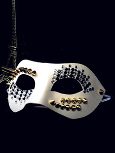 Mascarade cloutés œil masque Mardi Gras Costume accessoires blanc Halloween masque féminin