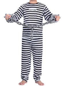 Halloween prisonnier menottes Costume bagnard en plastique Costume chaîne poignets