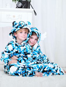 Kigurumi pyjamas militaire Onesie Snuggie pour enfants Camo marine Sleepwear