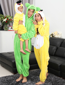 Kigurumi pyjamas Angry Birds Onesie Kid jaune animaux vêtements Costume