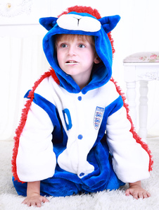 Kigurumi pyjamas World Cup Angleterre Football équipe Onesie bleu Sleepwear Costume pour les enfants