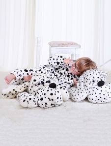 Kigurumi pyjama Dalmatien Onesie Snuggie pour enfants blancs animaux vêtements de nuit