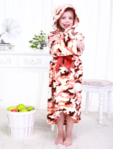 Enfants Body pyjama Orange Camo militaire Costume Kigurumi Sleepwear