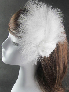 Pince à cheveux plumes blanches Ballet danse coiffes féminines accessoires de danse