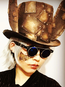 Accessoires de costumes rétro Steampunk bronze chapeau Halloween Vintage chapeau haut de forme