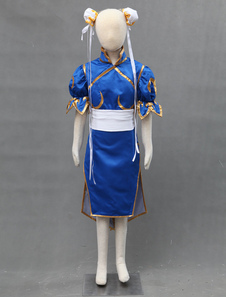 Street Fighter Chun Li Halloween Cosplay Costume pour enfant