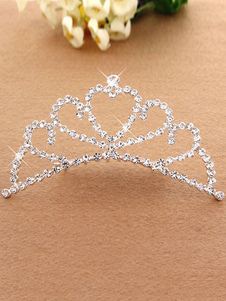 Bijoux de cheveux de Ballet Dance Combo Tiara princesse argent perles Party cheveux accessoires Kids
