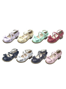 Sweet Lolita Tea Party chasuble Bow mignon plat Lolita Shoes