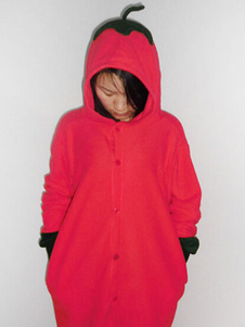 Pyjama Kigurumi poivre Onesie Snuggie flanelle rouge usine vêtements de nuit pour adulte