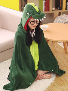 Kigurumi dinosaure Costume vert animaux douillettes flanelle Cape manteau adulte Onesie pyjamas