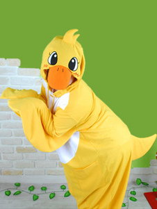 Pyjama Kigurumi canard jaune Onesie flanelle Jumpsuit animaux vêtements de nuit pour les adultes