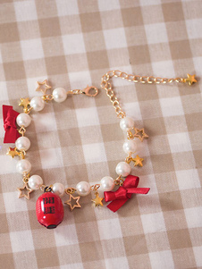Sweet Lolita Bracelet perlé Bow étoiles chaîne bijoux