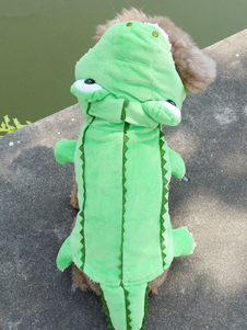 Costume d’Animal animaux Halloween Costume vert Crocodile pour chien et chat