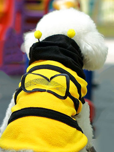 Halloween Costume Halloween de chien d’animal familier jaune Bee Costume