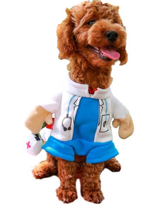 Animaux de compagnie chien chat Halloween Costume docteur Costume Dog Clothes