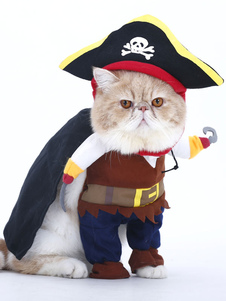 Déguisement de pirate Cat vêtements Halloween Smale chien manteau