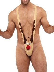 Sexy Rennes hommes Costume culotte courte jaune