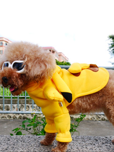 Sweat à capuche jaune Pikachu chien Costume